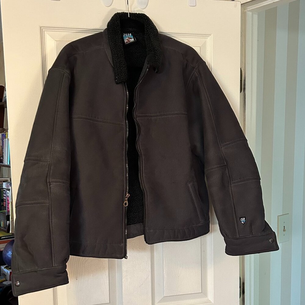 Mens RARE/VINTAGE Alf by KUHL-80s Shearling Jacket Size XL (Made in Canada)
